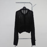 Uva see-through knit cardigan