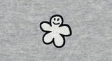 White Odd Flower Embroidery Sweatshirt