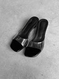 1208 Transparent Wedge Heel (4cm)