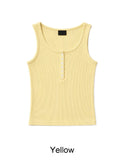 Olte Button Ribbed Sleeveless