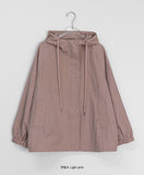 Nirubi Hood String Wind Jumper
