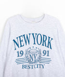 Bex New York Lettering Cotton Sweatshirt