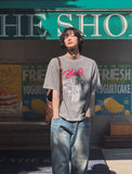 Velod Crop Printing Short Sleeve Tee
