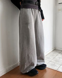 Rua Stud Banding Wide Training Jogger Pants