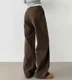 Loose Wide Span Banding Cotton Pants
