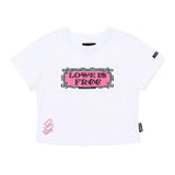 Love Is Free Cropped T-Shirt