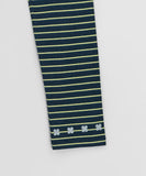 Dyoi Printing Stripe Round Long Sleeve Tee