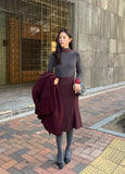 Zeto color matching polar knit