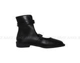 SQUARE STRAP ANKLE BOOTS