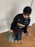 Tunnel Sporty Printing Brushed Over Sweatshirt