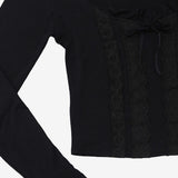 Lipto Lace Crop T-Shirt