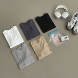 Stretchy Span Slim Fit Elbow Length T-shirt