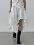 Retton Folding Unbalance Skirt