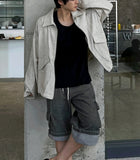 Linen bomber summer jacket