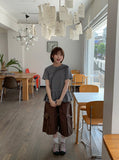 Elg Summer Frill Stripe Short Sleeve Tee