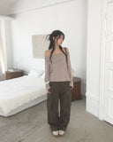 [MADE] Honot Vintage Cut Eyelet Pocket Cotton Pants