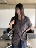 [UNISEX] Fast Summer Nylon String Overfit Short Sleeve Shirt