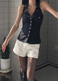 Pinstriped Halter Shirt