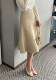 Viero flared midi skirt