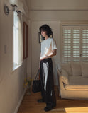 Summit Crease Pintuck Wide Slacks