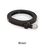 Berry eyelet double long belt