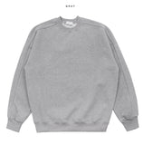 Pebble brushed incision sweatshirt