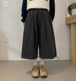 [Unisex] Kehiro Pigment Banding Bermuda Pants
