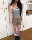 Yadin Ribbed Open Cardigan