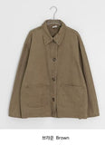 [unisex] Hyuke Pigment Over Cotton Jacket