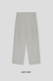 Fold Two Tuck Wide Slacks