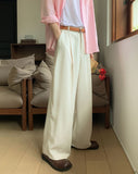 Corna Two Pintuck Wide Slacks