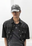 EMBLEM WASHED DYING VINTAGE BALL CAP