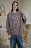 Happy Callie Raglan Pigment Sweatshirt
