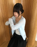 Maylin Lace V-neck See-through Cardigan