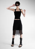 Bello See-Through Midi Skirt