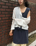 Milkpo Summer Basic Loose-Fit Cardigan