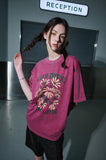 Peace Flower Pigment Short Sleeve T-Shirt