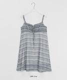 Deet Check Layered Sleeveless One Piece