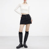 Lana Brushed A-line Skirt