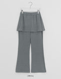 Sashio Stripe Layered Skirt Pants
