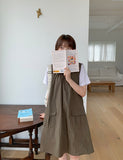 Rikelt Cargo Midi Suspender One Piece
