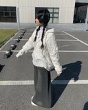 Hwami Loose fit Knit Zip-up Hoodie