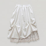 Lovely Lace Ribbon Balloon Layered Skirt
