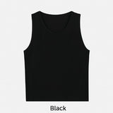 Loin Over Fit U-Neck Cut Sleeveless
