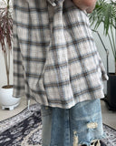 Nian Linen Check Short Sleeve Shirt