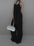 Riru Wrinkle Scarf Sleeveless One Piece