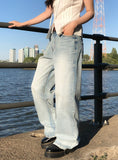 Tero Double Back Pocket Embossed Denim Pants