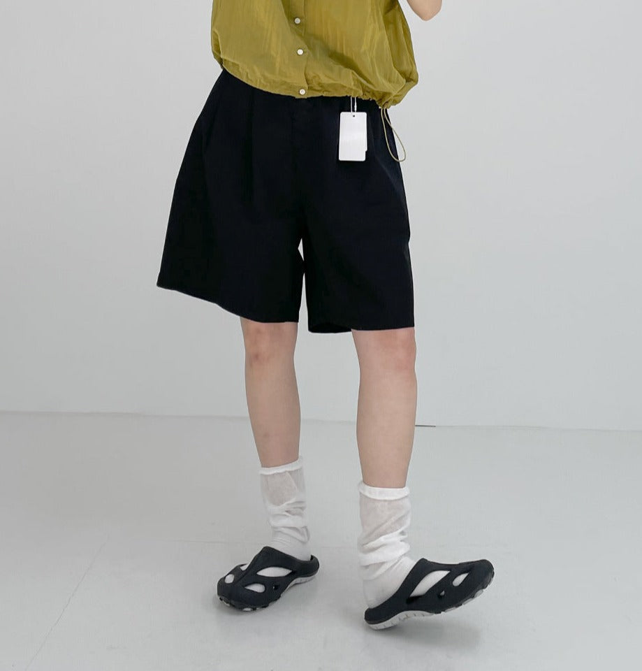 【INCHANT ME】Seed Cotton Banding Bermuda Pants INCHANT ME(インチャントミー) - シードコットンバンディング