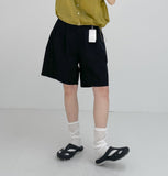Seed Cotton Banding Bermuda Pants