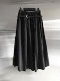 Cloud Nylon Belted Skirt